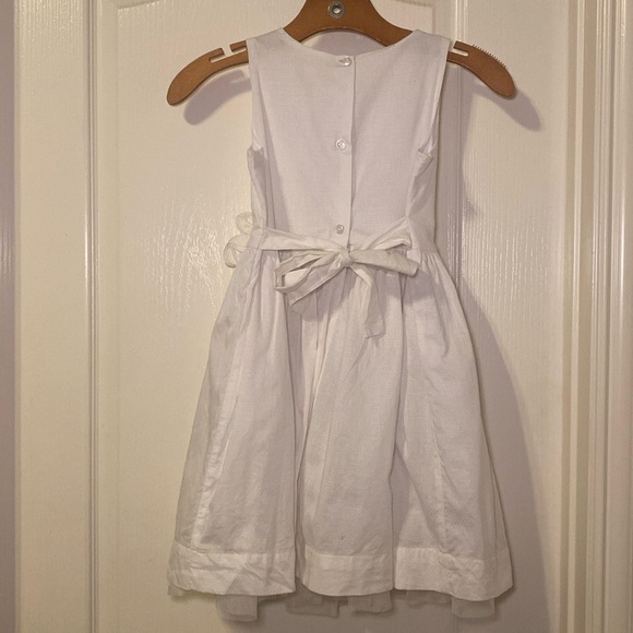Cherokee Off White Formal Flower Girls Dress Size Girls Medium EUC - Picture 1 of 13